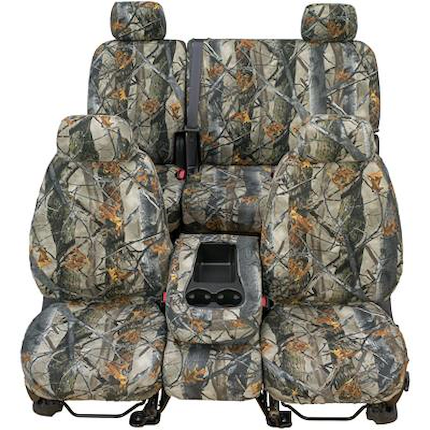 SeatSaver Custom Seat Cover True Timber 3D Image Camo w/40/20/40 High Back Bench Seat w/Center Fold Down Console