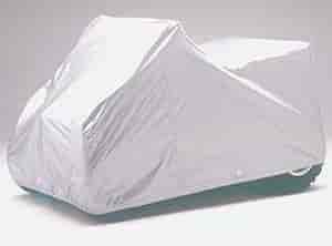 Ready-Fit ATV Cover Silver Urethane Retail Box Large w/o Racks Incl. Tie Down Grommets