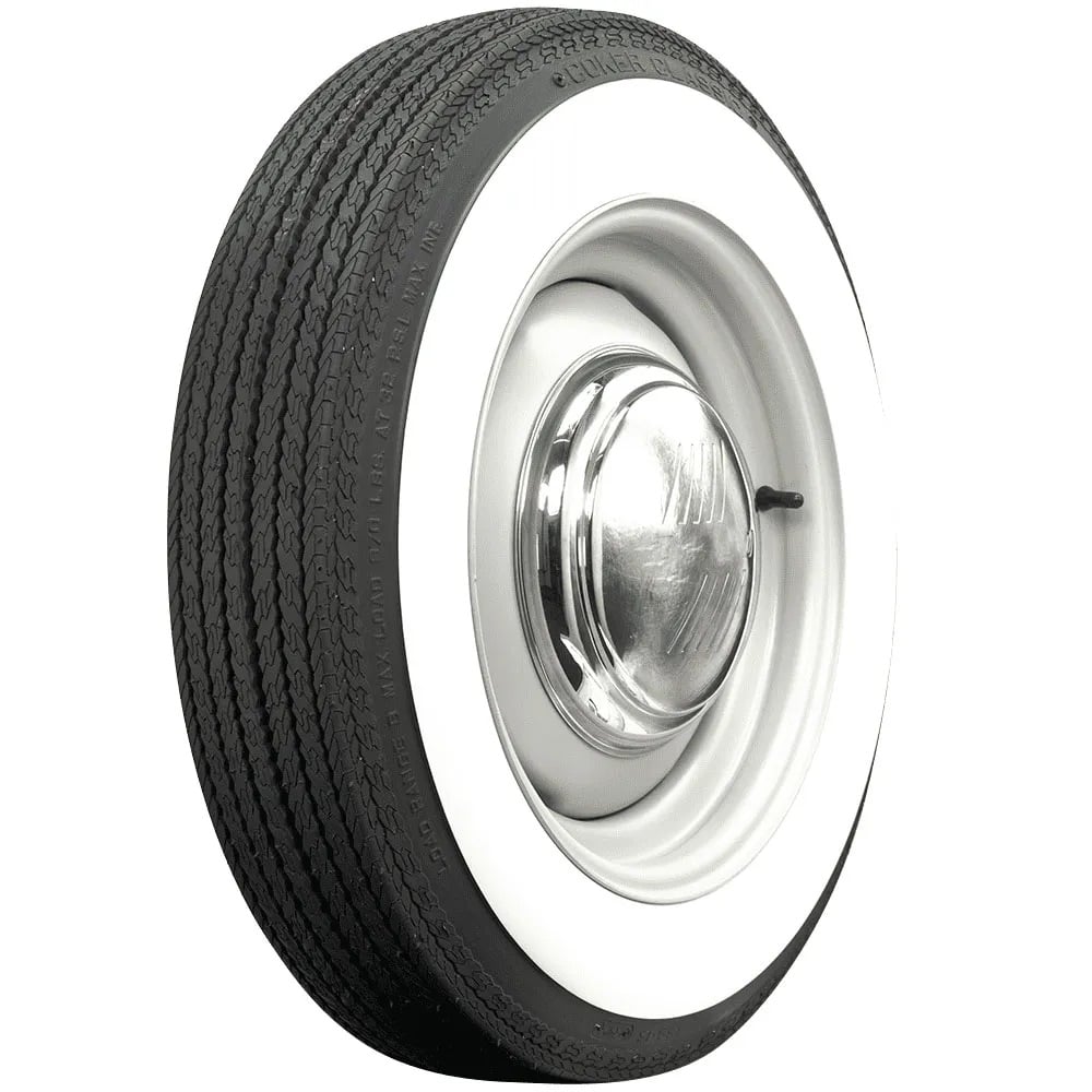 Coker Classic Wide Whitewall Bias Ply Tire E78-14 ( 5.10" x 26.60" - 14" )
