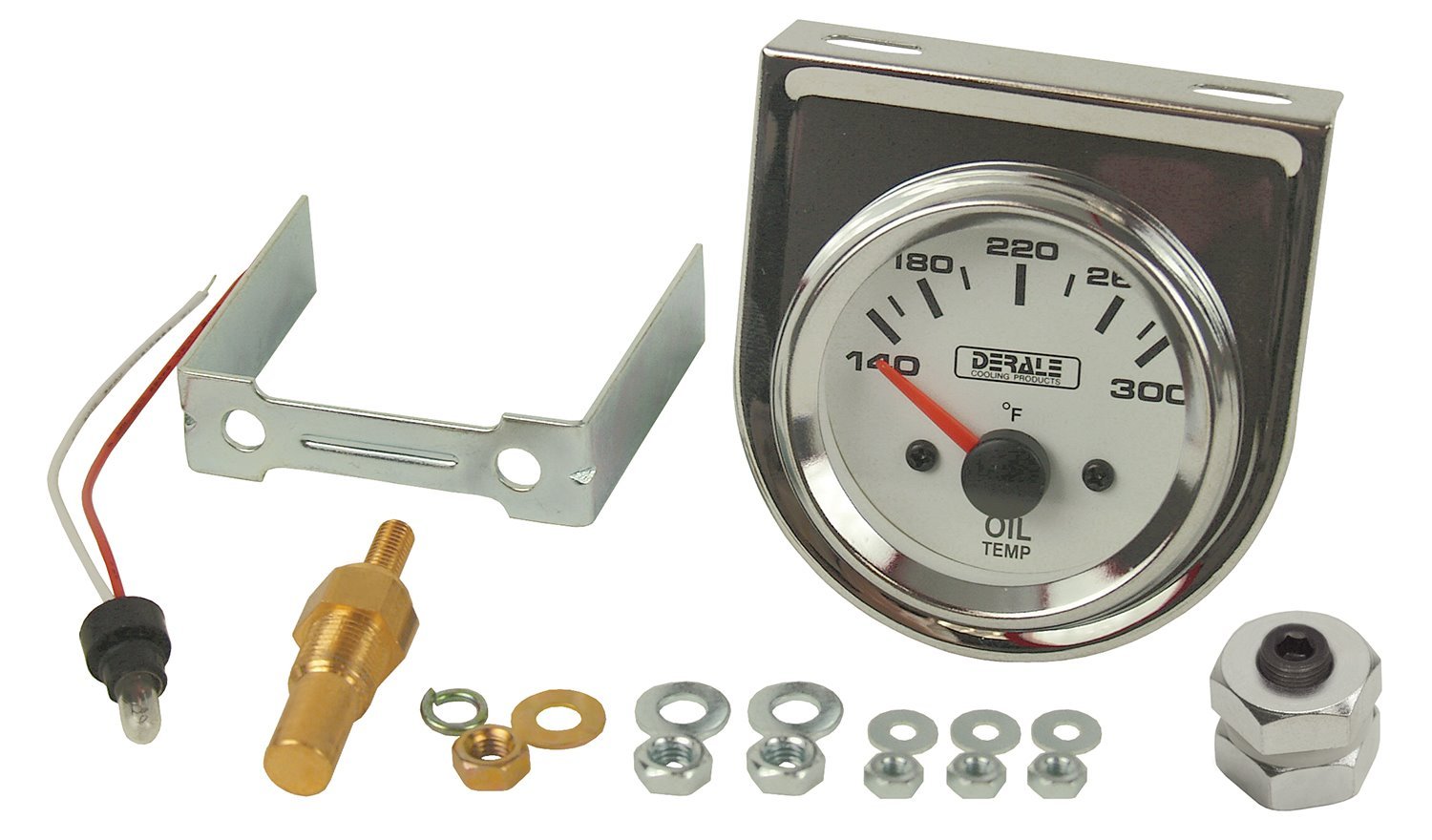 Oil Temperature Gauge Kit Transmission or Engine Oil Temperature