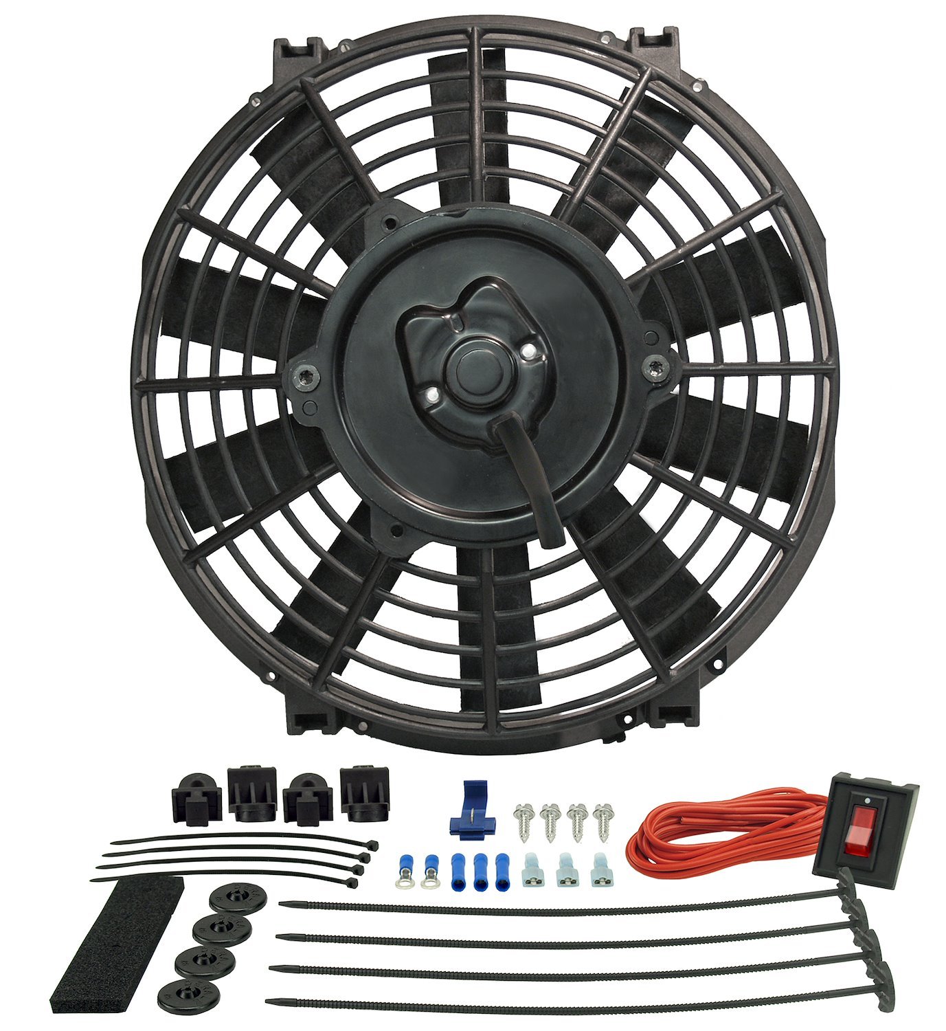 9" Tornado Electric Fan - Premium Hardware Kit 570 CFM