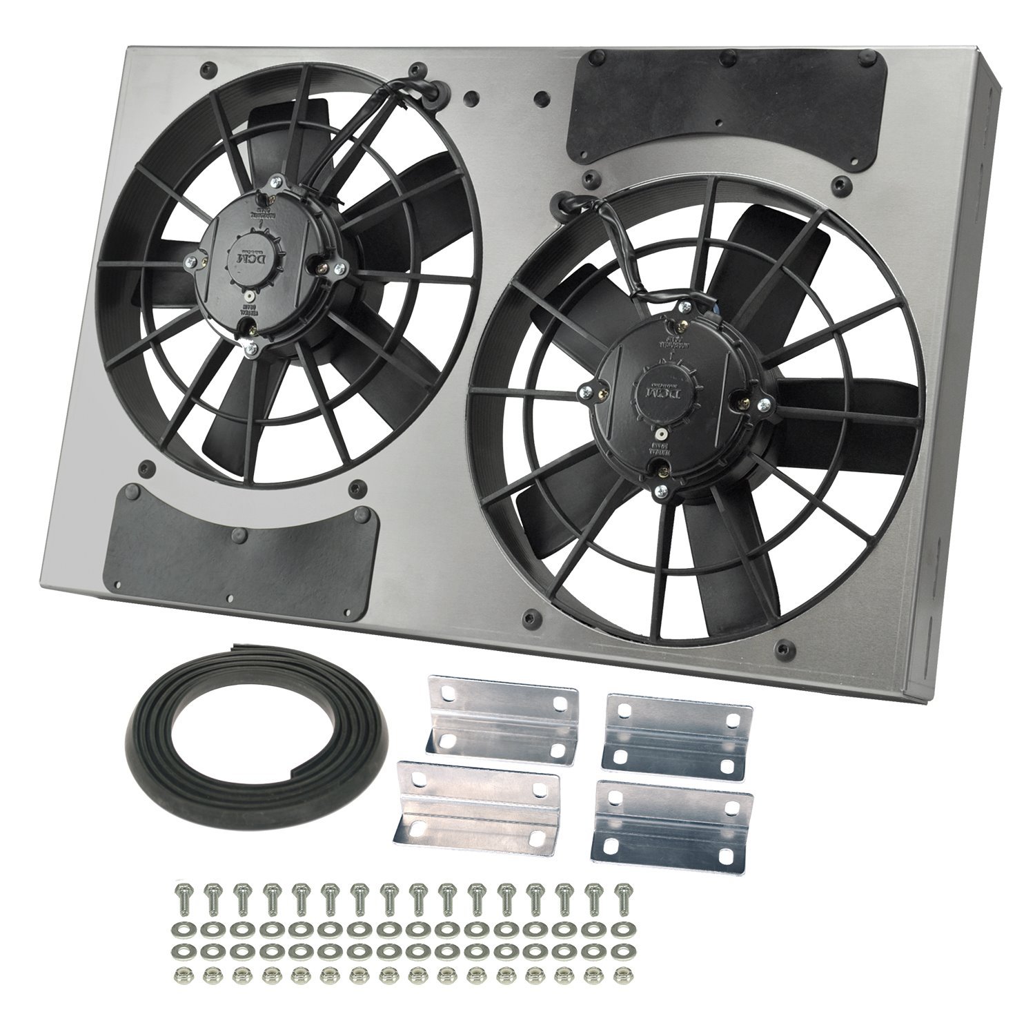 Derale Performance 16833 Gray/Black High Output Dual Radiator Fan 