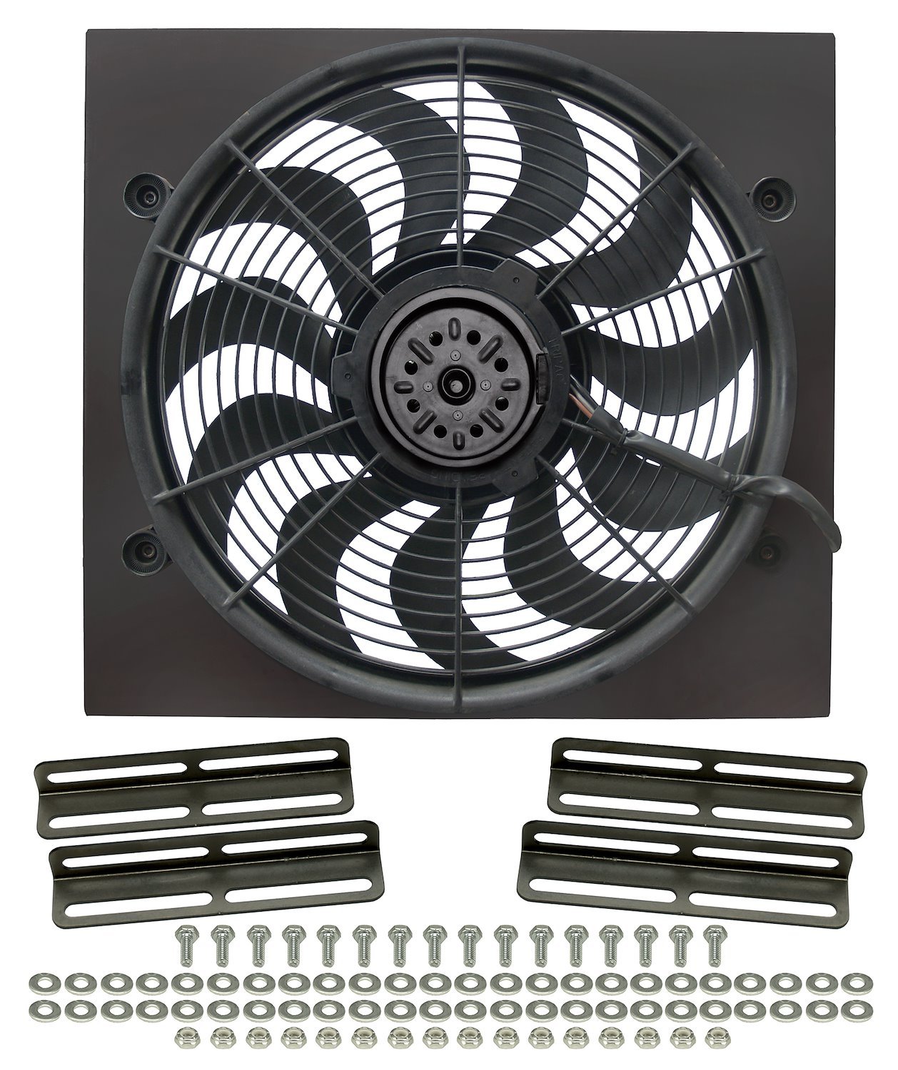 Dual Speed Electric Puller Fan with Steel Shroud Universal Fit