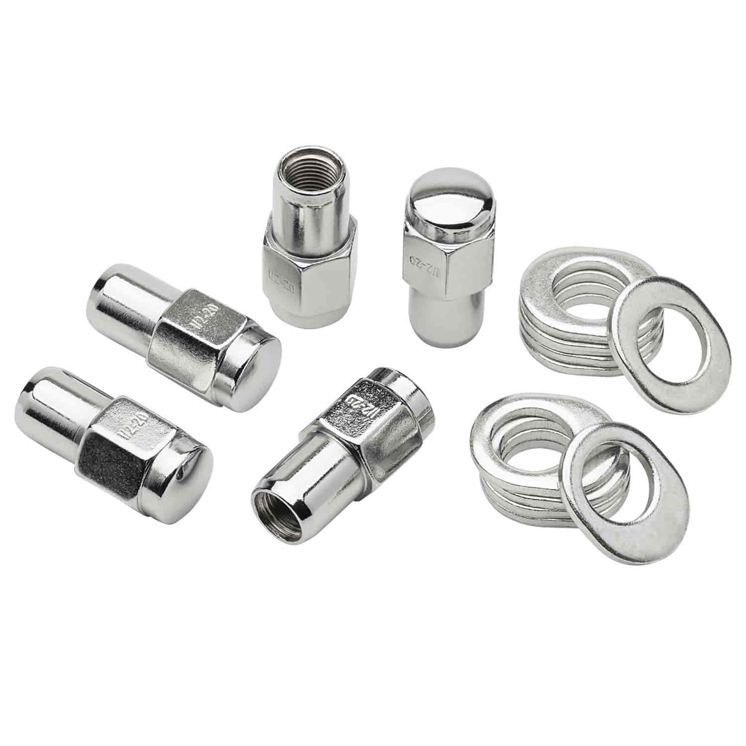 Lug Nuts with Center & Offset Washers 1/2" RH Thread