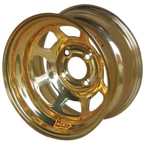 36 Series 13" x 7" AEROBrite Gold Chrome Spun-Formed Race Wheel