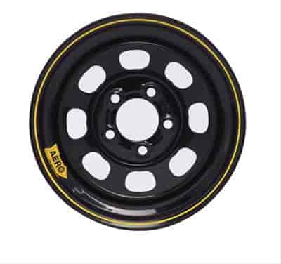 50 Series 15" x 7" Black Roll-Formed Race Wheel