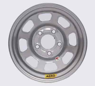 52 Series 15" x 8" Silver IMCA-Approved Roll-Formed Race Wheel
