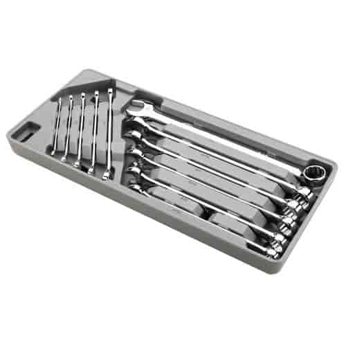 11-Piece Long Pattern SAE Combination Wrench Set