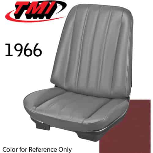 43-82206-3048 RED - CHEVELLE 1966 COUPE OR CONVERTIBLE STANDARD FRONT BUCKET SEAT UPHOLSTERY 1 PAIR