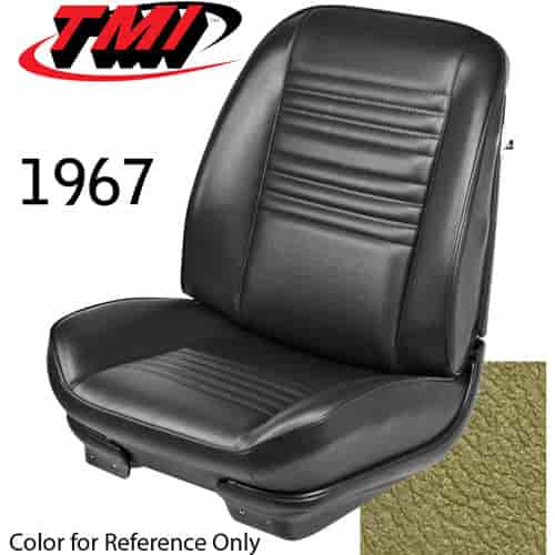 Standard Sport Bucket Seat Upholstery for 1967 Chevy Chevelle Coupe/Convertible [Granada Gold]