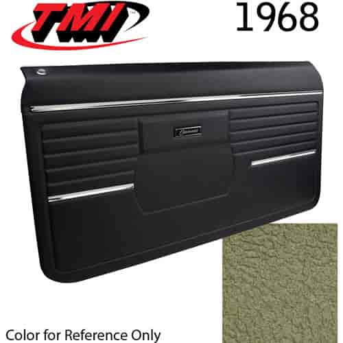 10-80408-3307 IVY/GREEN GOLD - 1968 CAMARO STANDARD DOOR PANELS OE CONCOURS SERIES PRE-ASSEMBLED COMPLETE