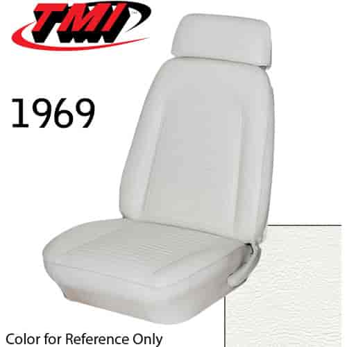 43-80209-2305 IVORY/BRIGHT WHITE MADRID - CAMARO FRONT BUCKET SEATS ONLY
