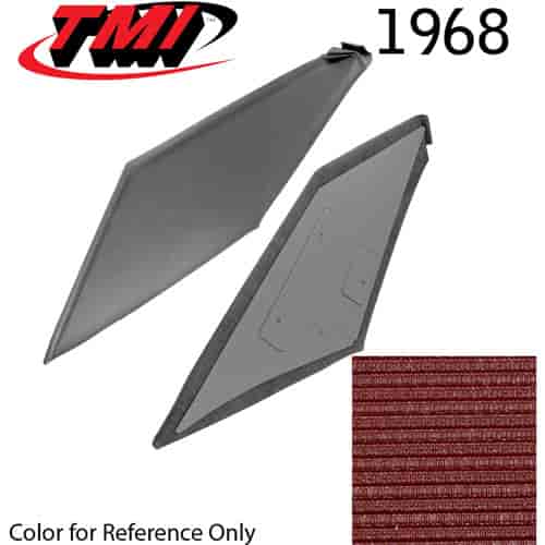 20-8068-980 DARK RED - 1968-69 COUPE SAIL PANELS 1 PAIR COMPLETE READY TO INSTALL
