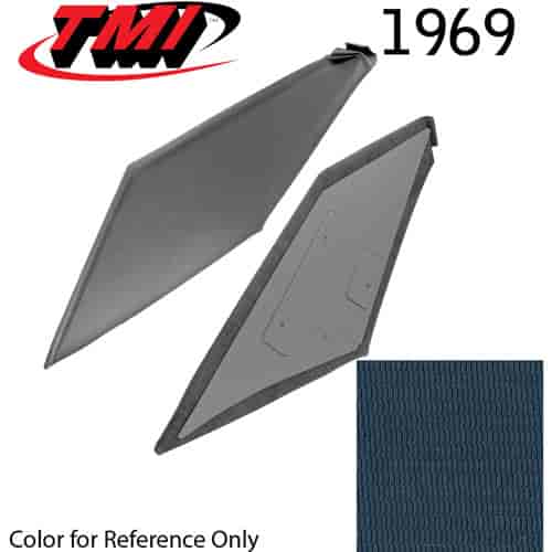 20-8068-977 DARK BLUE - 1969 COUPE SAIL PANELS 1 PAIR COMPLETE READY TO INSTALL