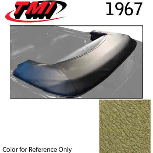 22-8107-3025 GRANADA GOLD - 1967 CONVERTIBLE TOP BOOT REPLACEMENT STYLE WITHOUT CLIPS