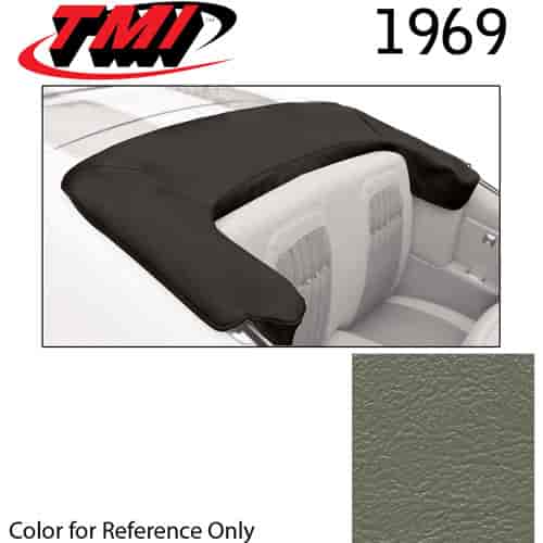 22-8107-3603 MEDIUM GREEN - 1969 CONVERTIBLE TOP BOOT REPLACEMENT STYLE WITHOUT CLIPS