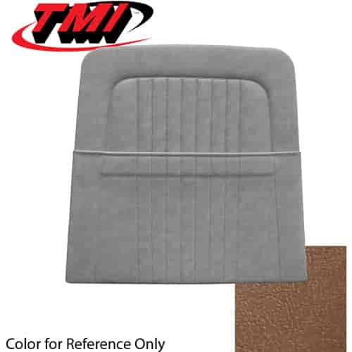 10-7428-3099 SADDLE - 68 MUSTANG STANDARD UPHOLSTERY COUPE CONVERTIBLE & 2+2 FASTBACK BACK VIEW W/ POCKET
