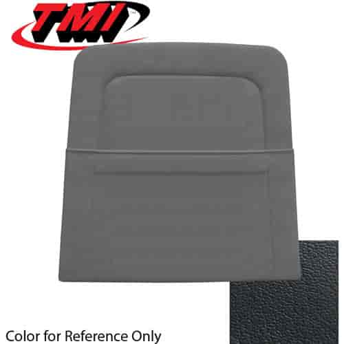 10-7429-3722 BLACK - 69 MUSTANG STANDARD UPHOLSTERY COUPE CONVERTIBLE & SPORTSROOF BACK VIEW W/ POCKET