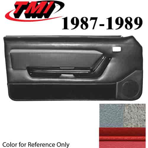 10-73007-953-857-63S MED GRAY W/MED GRAY/RED STRIPE/GRAY CARPET - 1987-89 MUSTANG COUPE & HATCHBACK