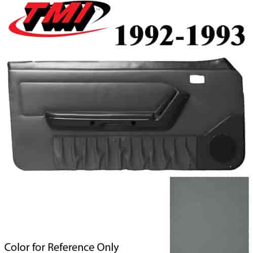 10-73102-6687-6687 OPAL GRAY 1993 - 1992-93 MUSTANG COUPE & HATCHBACK DOOR PANELS POWER WINDOWS WITHOUT INSERTS