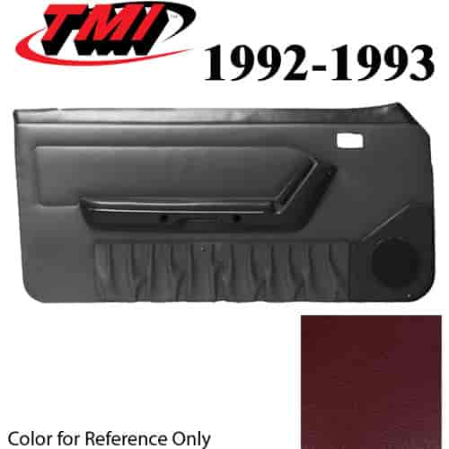 10-73102-6795-6795 RUBY RED 1993 - 1992-93 MUSTANG COUPE & HATCHBACK DOOR PANELS POWER WINDOWS WITHOUT INSERTS