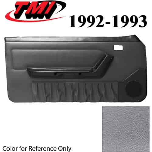 10-73102-972-972 TITANIUM GRAY 1990-92 - 1992-93 MUSTANG COUPE & HATCHBACK DOOR PANELS POWER WINDOWS WITHOUT INSERTS