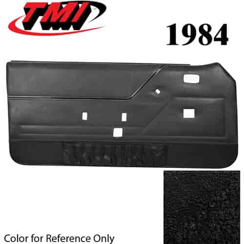 10-73204-958-801 BLACK WITH BLACK CARPET NOT ORIGINAL - 1988 MUSTANG COUPE & HATCHBACK DOOR PANELS MANUAL WINDOWS