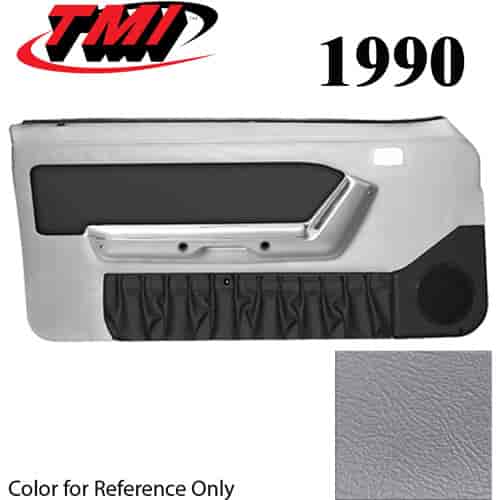 10-74101-972-972 TITANIUM GRAY 1990-92 - 1992 MUSTANG CONVERTIBLE DOOR PANELS POWER WINDOWS WITH VINYL INSERTS