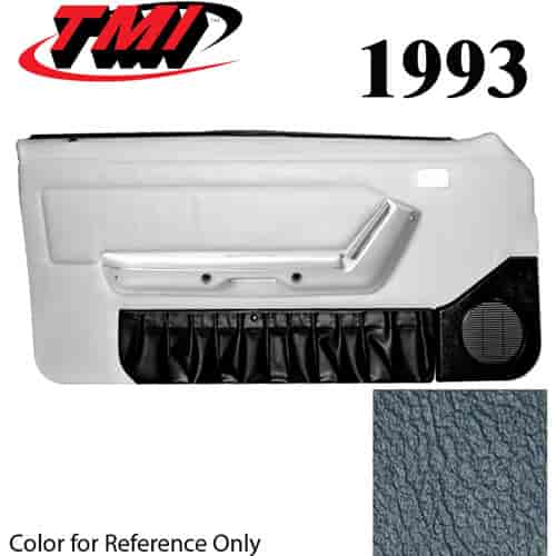 10-74102-18-18 ROYAL/LAPIS BLUE 1993 - 1992-93 MUSTANG CONVERTIBLE DOOR PANELS POWER WINDOWS WITHOUT INSERTS