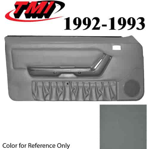 10-74202-6687-6687 OPAL GRAY 1993 - 1992-93 MUSTANG CONVERTIBLE DOOR PANELS MANUAL WINDOWS WITHOUT INSERTS