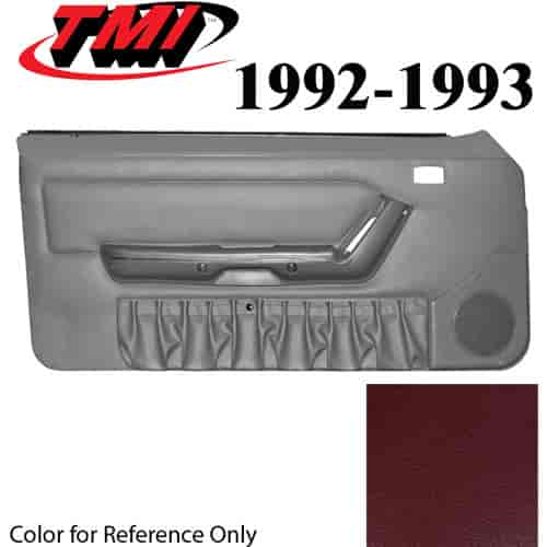 10-74202-6795-6795 RUBY RED 1993 - 1992-93 MUSTANG CONVERTIBLE DOOR PANELS MANUAL WINDOWS WITHOUT INSERTS