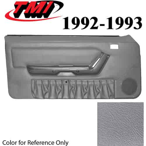 10-74202-972-972 TITANIUM GRAY 1990-92 - 1992-93 MUSTANG CONVERTIBLE DOOR PANELS MANUAL WINDOWS WITHOUT INSERTS