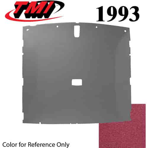 20-73000-1998 DARK RUBY FOAM BACK CLOTH - 1993 MUSTANG COUPE HATCHBACK HEADLINER DARK RUBY FOAM BACK CLOTH