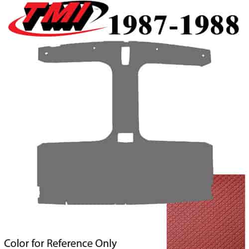 20-75019-850 SCARLET RED FOAM BACK TIER GRAIN VINYL - 1987-88 MUSTANG HATCHBACK T-TOP HEADLINER SCAR