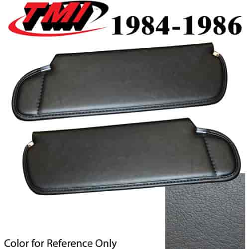 21-74203-955 DARK CHARCOAL GRAY 1984-86 - 1983-86 CONVT. MUSTANG SUNVISORS WITHOUT MIRROR SEAT VINYL