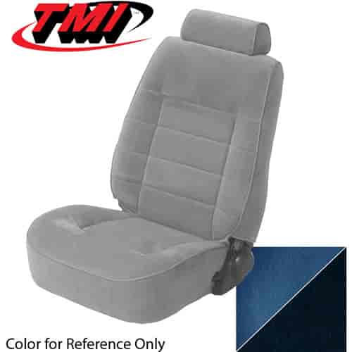 43-73293-18-58-58 ROYAL BLUE 1993 FV - 1993 MUSTANG LX COUPE STANDARD LOW BACK BUCKETS SEATS CENTER CLOTH INSERTS W/ VINYL SIDES