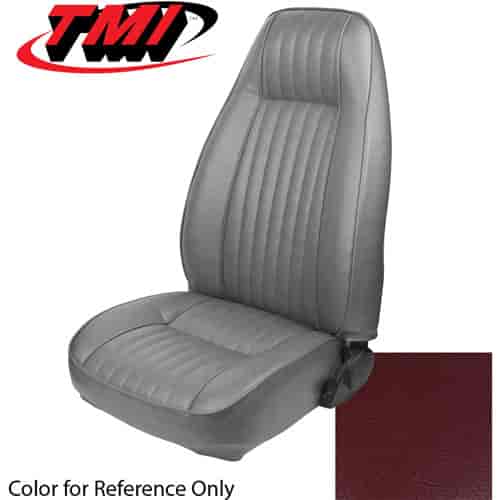 43-73421-3116 CANYON RED 1984-86 AD - 1981-84 MUSTANG COUPE STANDARD HIGH BACK BUCKETS SEATS VINYL
