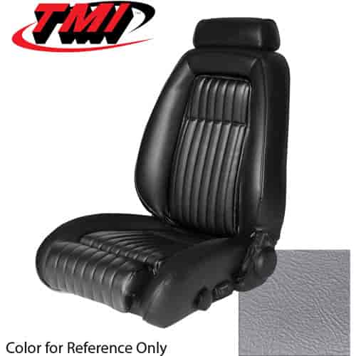 43-73630-972 TITANIUM GRAY 1990-92 CA - 1990-91 MUSTANG COUPE GT & LX SEAT UPHOLSTERY WITH PULL-OUT KNEE BOLSTERS VINYL