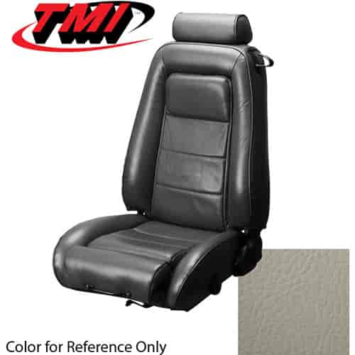 43-73633-997 OXFORD WHITE 1985-86 - 1985-86 MUSTANG GT COUPE ARTICULATED SPORT BUCKET SEATS VINYL