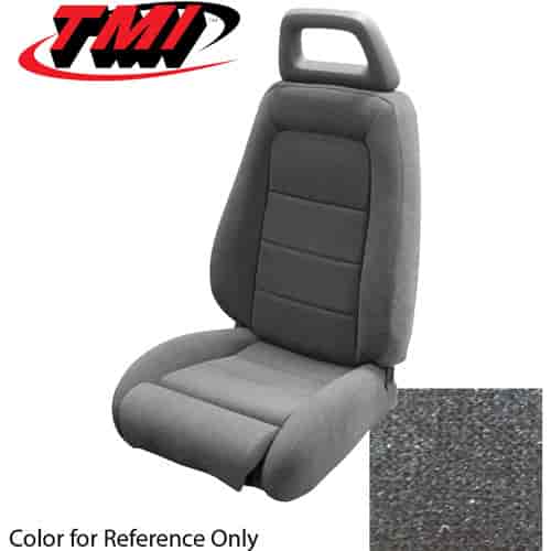 43-73704-61-61-61 CHARCOAL 1984-86 PA - 1984 MUSTANG ARTICULATED SPORT PERFROMANCE BUCKETS SEATS ONLY CLOTH