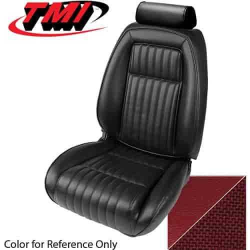 43-74626-6795-79 RUBY RED 1993 DR - 1992-93 MUSTANG CONVERTIBLE GT & LX SEAT UPHOLSTERY WITHOUT PULL-OUT KNEE BOLSTERS CLOTH