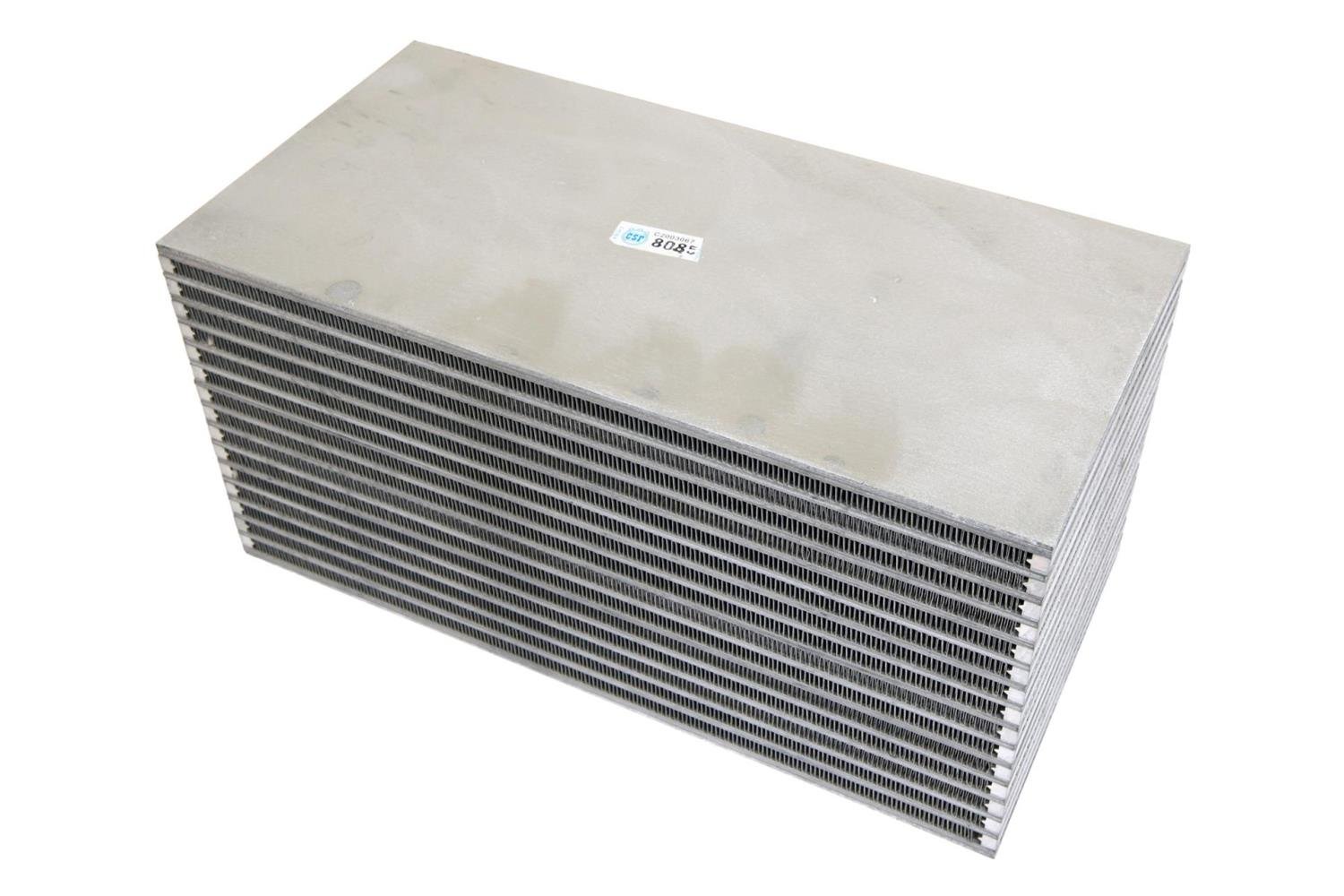 Air-to-Water Bar & Plate Intercooler Core, 12"L x 6"H x 6"W, Universal Core