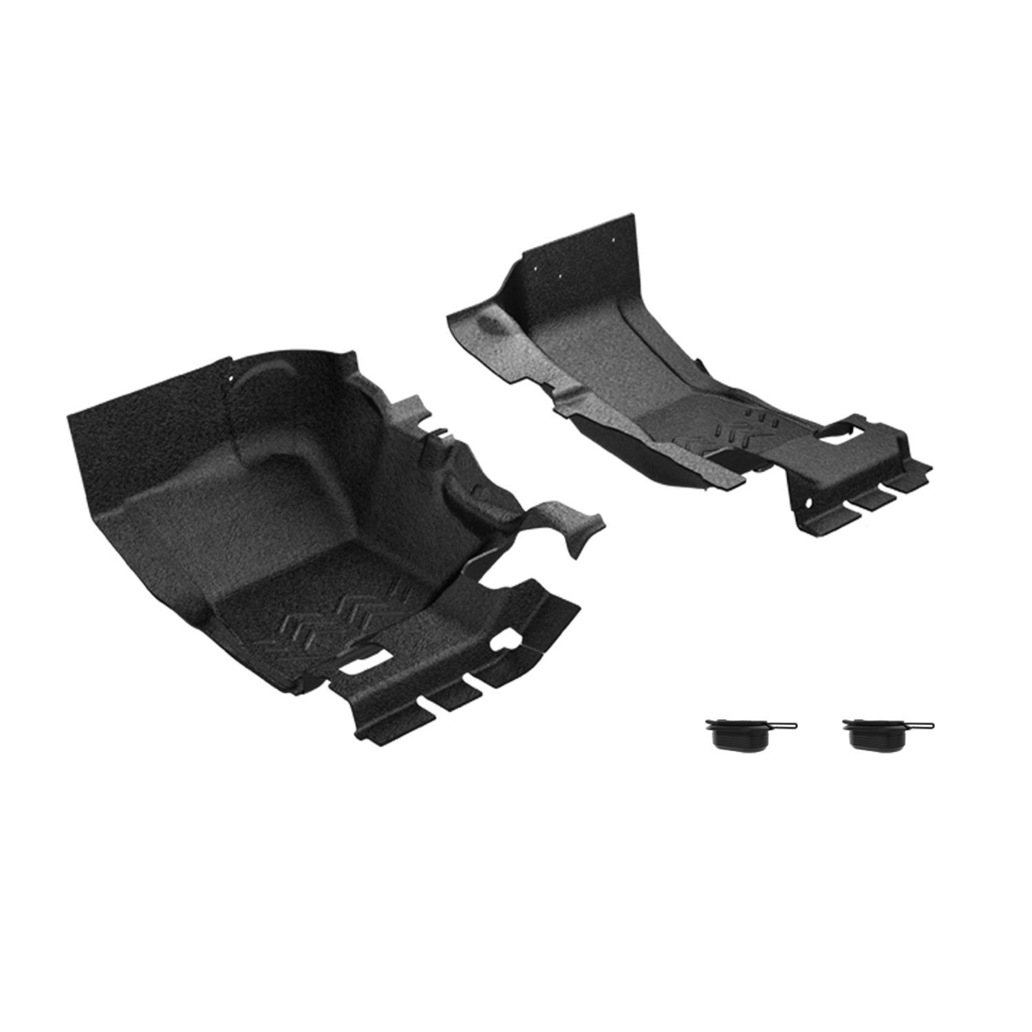 B1006724-BLK1-AA Replacement Flooring System for 2011-2018 Jeep Wrangler JK 2DR [Mesa Smoke]