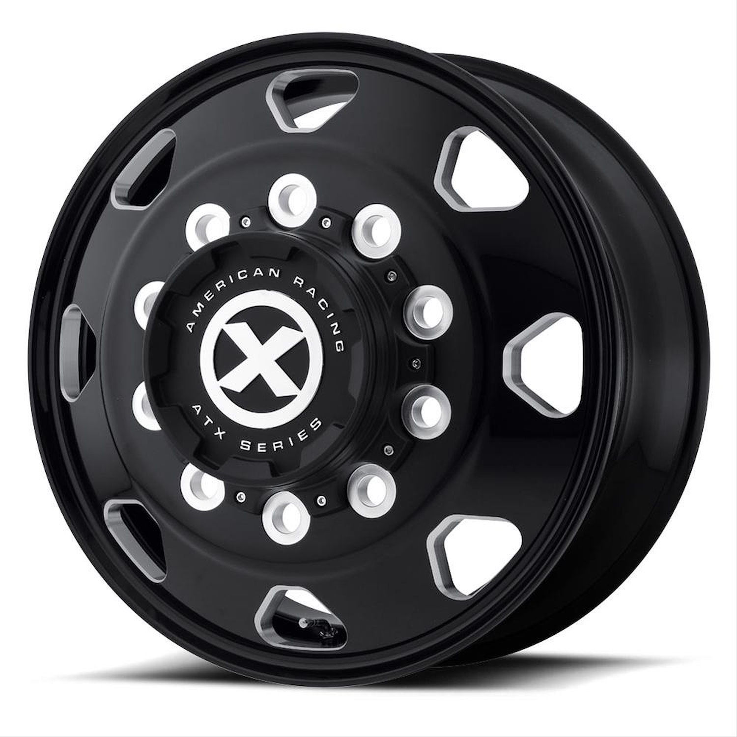 ATX AO401 Octane Front Wheel Size: 22.5 x 8.25" Bolt Pattern: 10 x 285.75 mm [Satin Black/Milled]