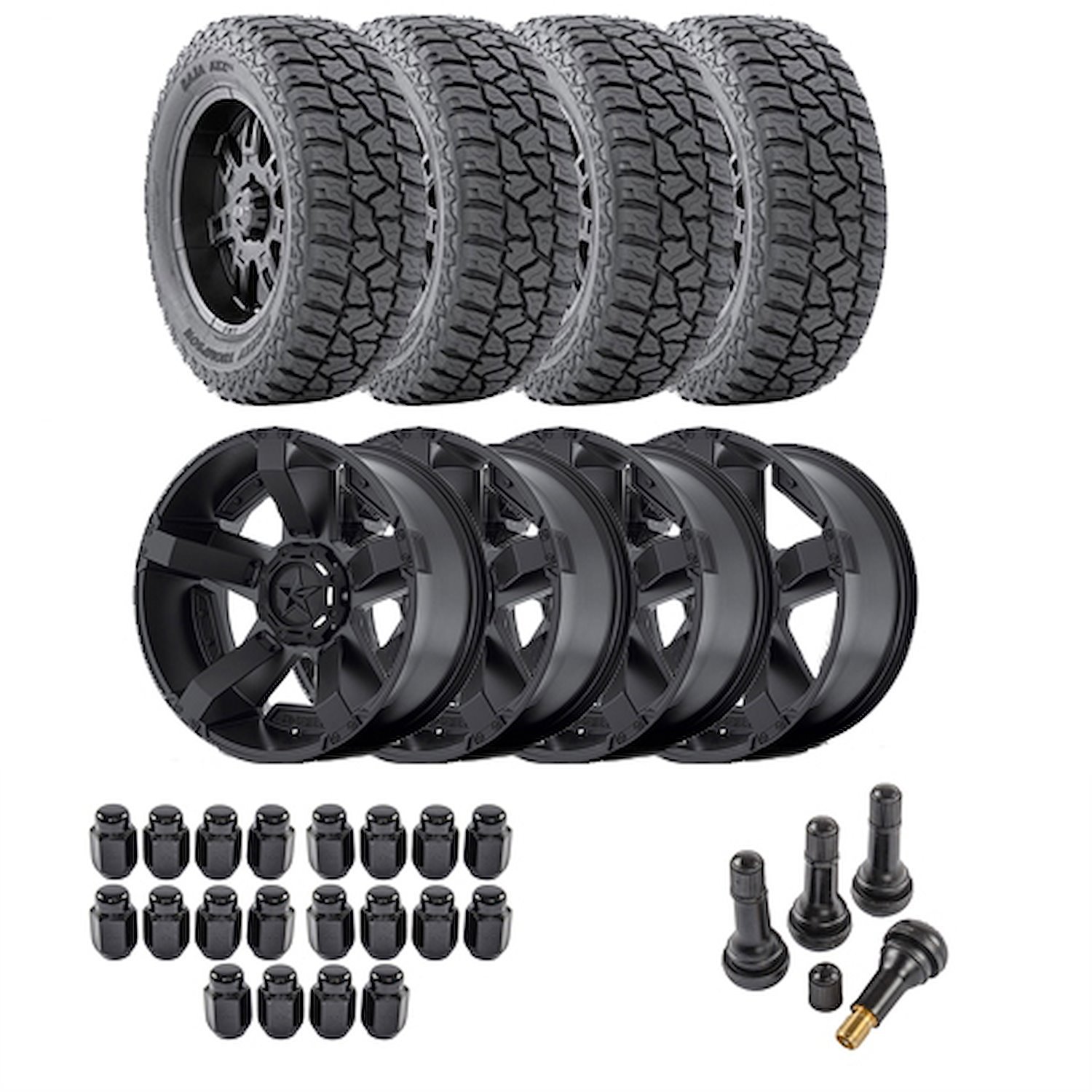 Wheel and Tire Kit for 1987-2006 Jeep Wrangler/1984-2001 Jeep Cherokee