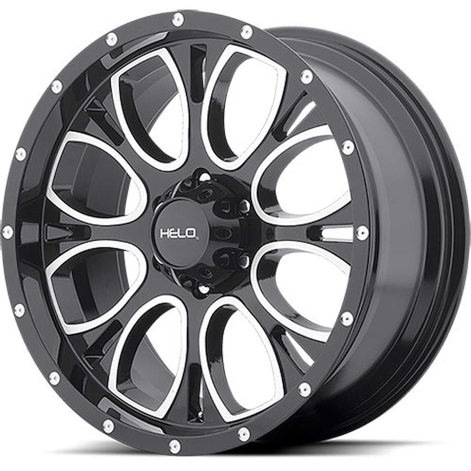 HELO Series 879 Gloss Black Wheel Size: 16" x 8"
