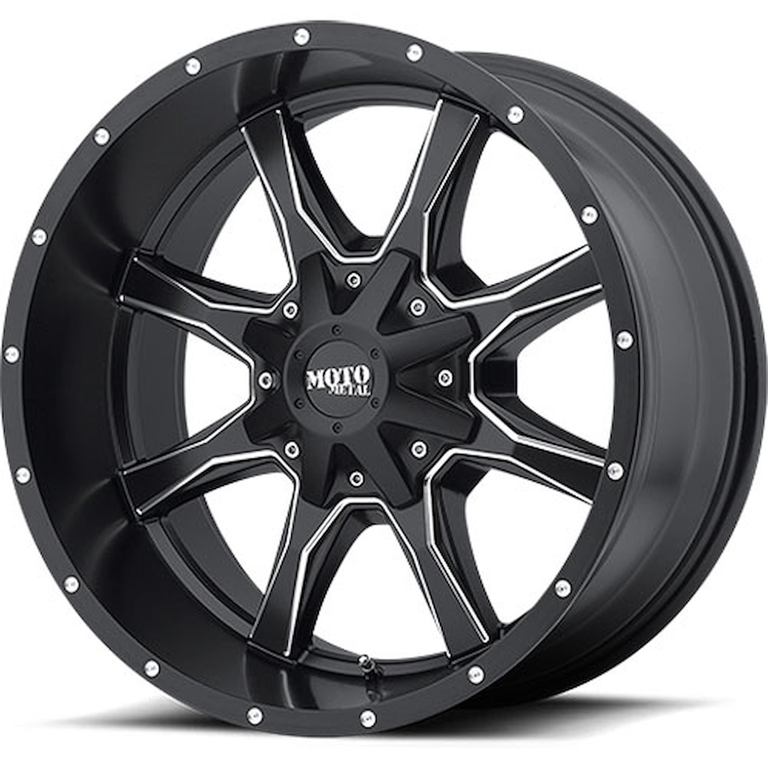 Moto Metal Series MO970 Semi-Gloss Black 17" x 8" Wheel