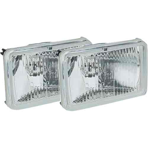 4" x 6" Halogen Conversion Headlamp Kit Includes 2 Lamps, Bulbs and Dust Boots ECE Approved