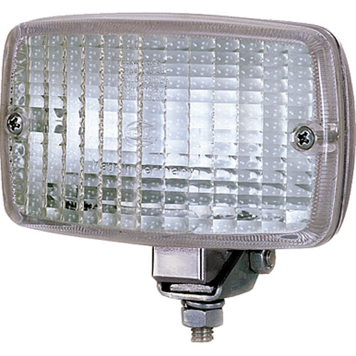 2985 Reverse Lamp Rectangle Clear Lens Black Housing