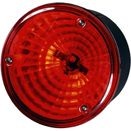 4169 Brilliant Stop/Tail Lamp Round Red Lens 12V SAE Approved